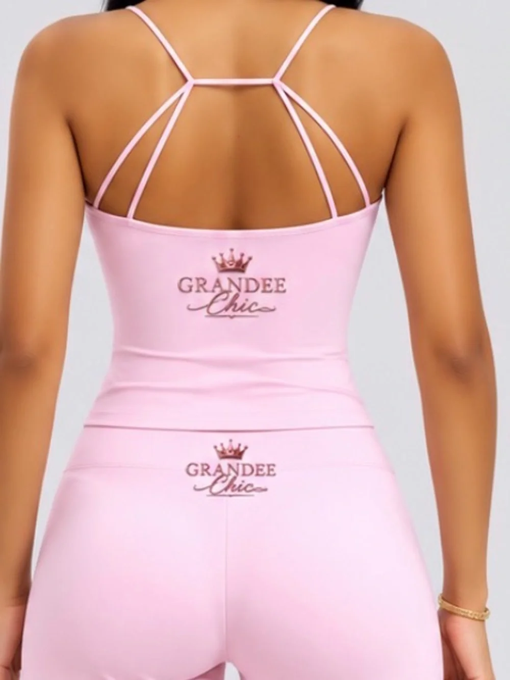Pink Wide-Leg set “2 pieces “